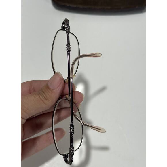 Lauren Hutton L125 Violet Eyeglasses Frames + Brown Hard Shell Case 51[]18-135MM main image 11